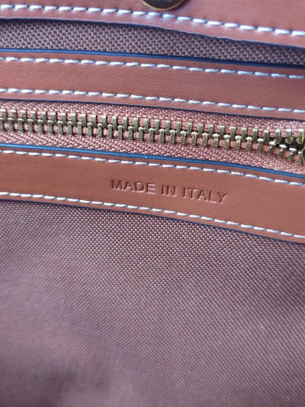 Triomphe Horizontal Tote Bag Brown Triomphe Canvas Calf Leather Trim Large